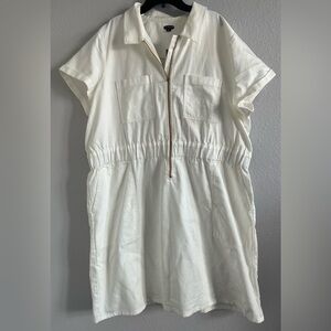 J.Crew Zip-Front Chino Dress